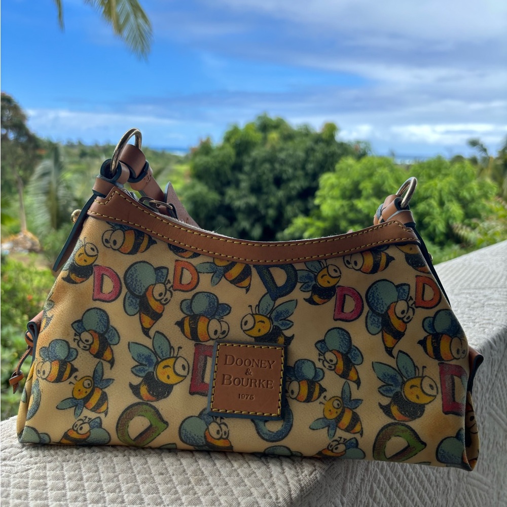 Dooney & Bourke Bee Print Tan Bag